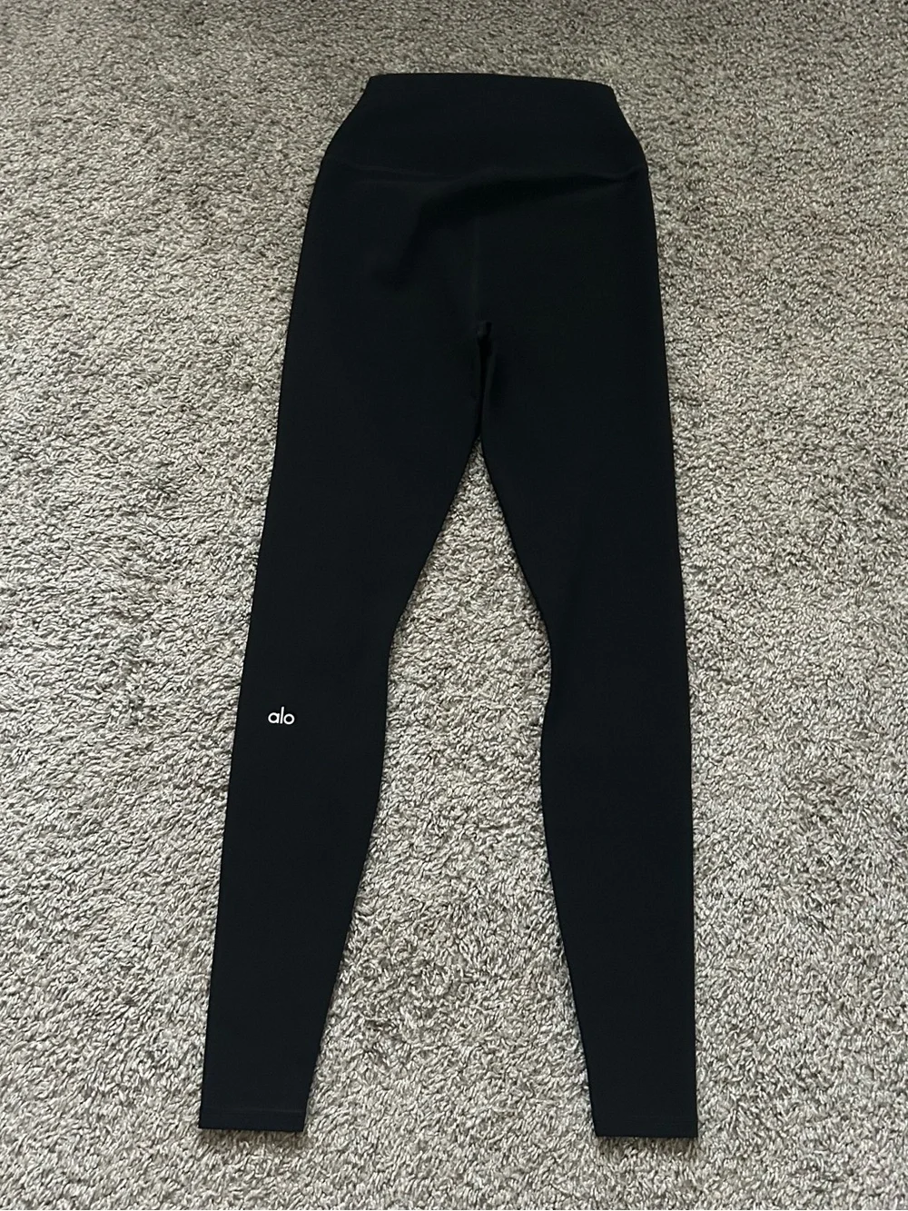 ALO Yoga Kids Black High-Rise Performance Leggings